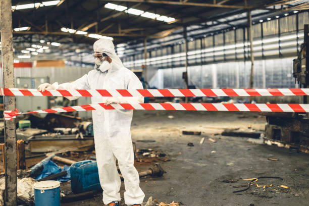 Professional Biohazard Cleanup technician working in Mogadore, OH
